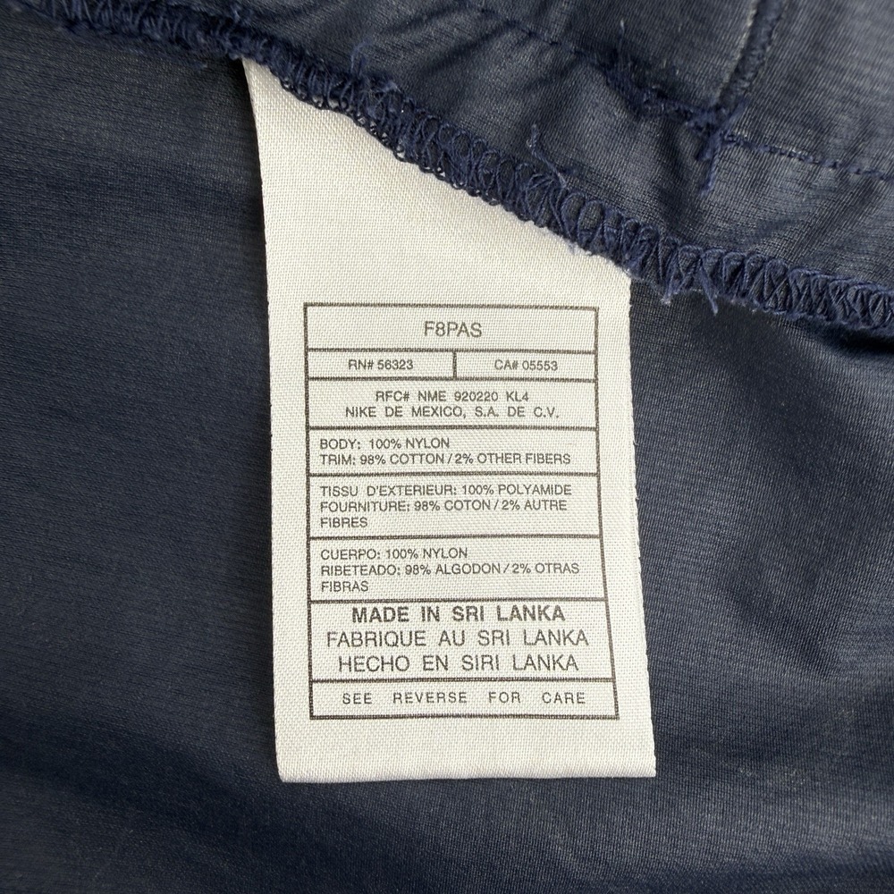 Nike Golf Pullover Jacket Men L Blue Snap Neck Windbreaker Water Resistant - Picture 7 of 11
